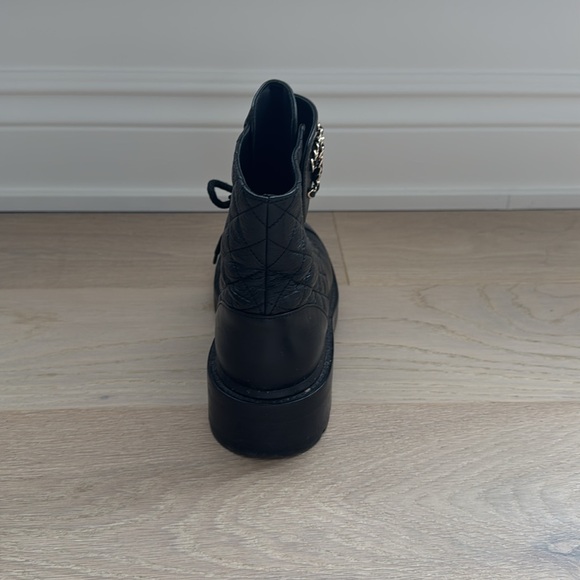 Chanel Black Quilted Leather Ankle Boots - Picture 5 of 14
